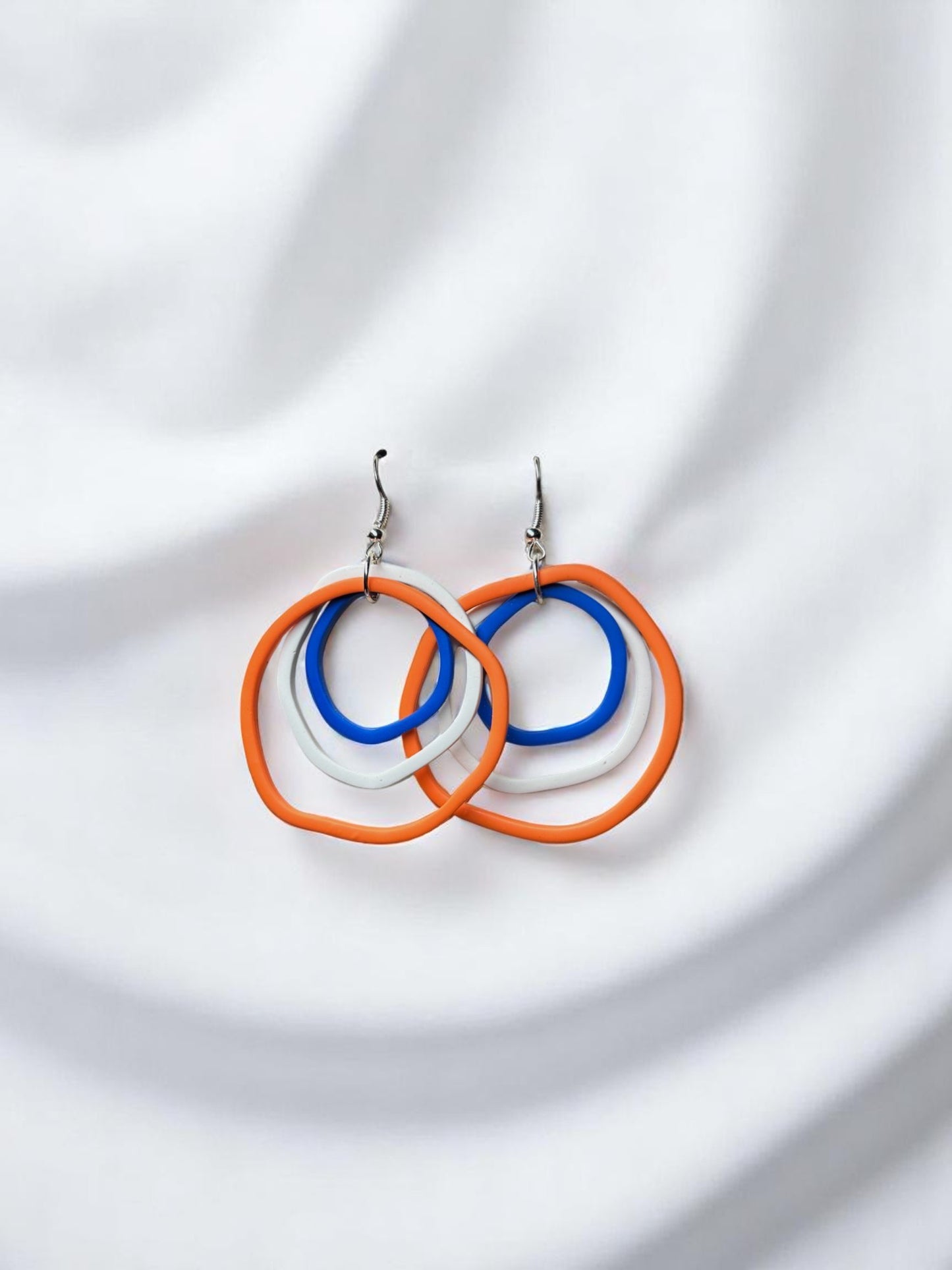 Orange/Blue/White Silly Bands