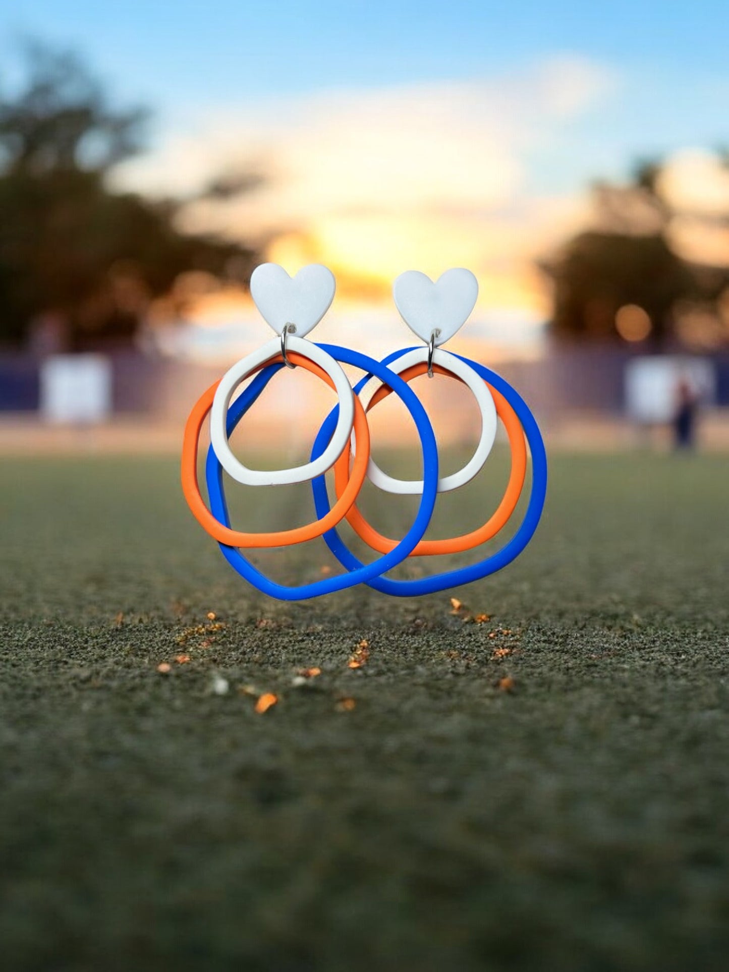 Orange/Blue/White Silly Bands