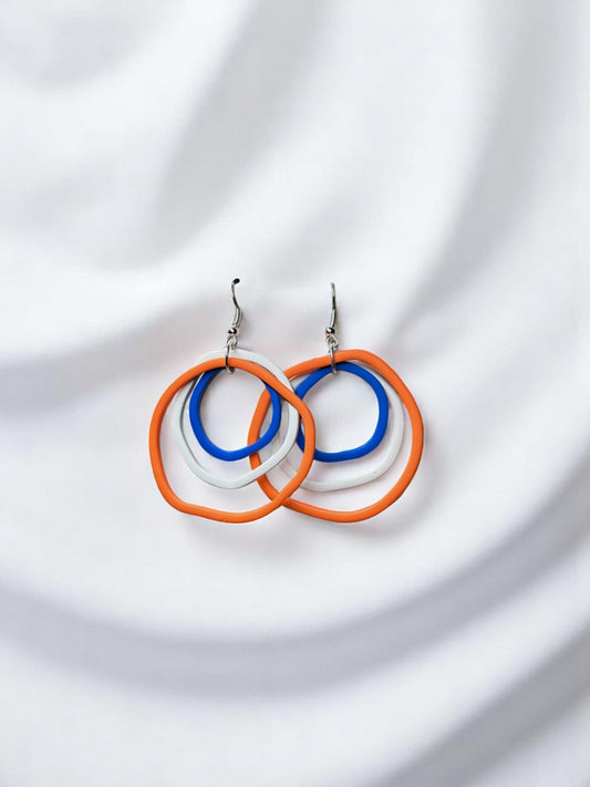 Orange/Blue/White Silly Bands